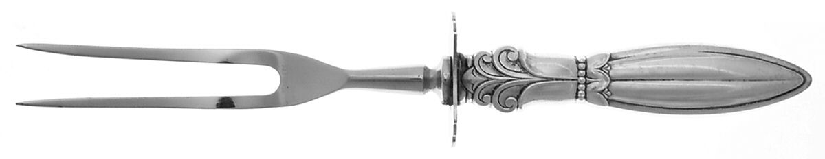 FWS6 (Sterling) Small Steak Carving Fork with Stainless Prongs by Frank Whiting-1