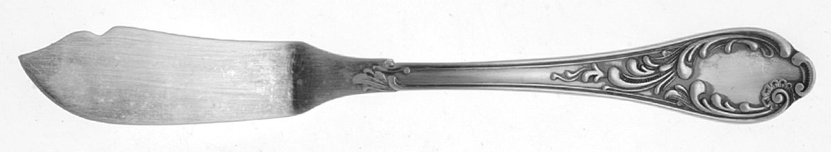 FRV1 (Silverplate) Flat Handle Master Butter Knife by Fritz Voos-1