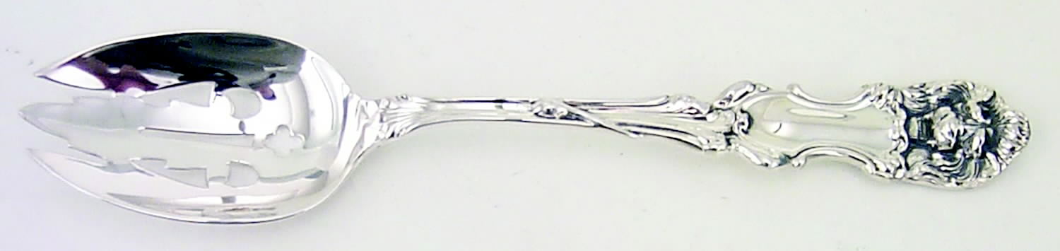 Lion (Sterling, New) Pierced Tablespoon (Serving Spoon) by Frank Smith-1