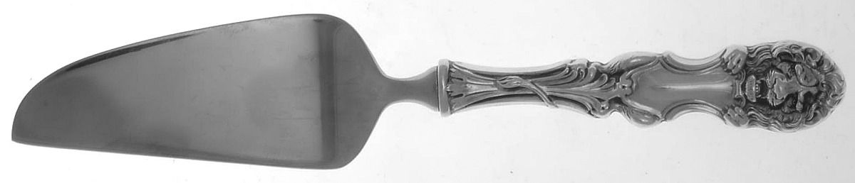 Lion (Sterling, New) Cheese Knife with Stainless Blade by Frank Smith-1