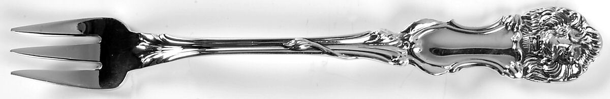 Lion (Sterling, New) Cocktail/Seafood Fork by Frank Smith-1