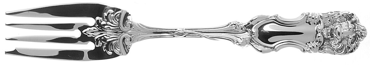 Lion (Sterling, New) Individual Salad Fork by Frank Smith-1