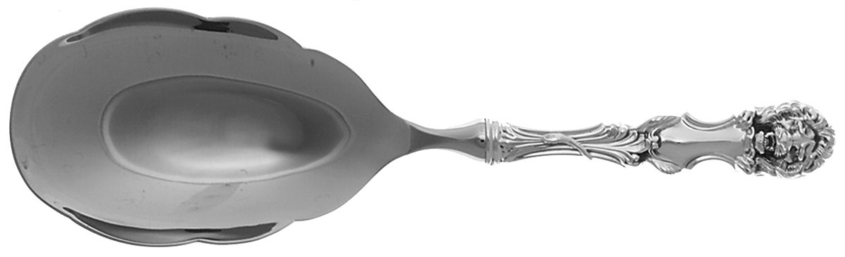 Lion (Sterling, New) Rice Spoon-Stainless Bowl by Frank Smith-1