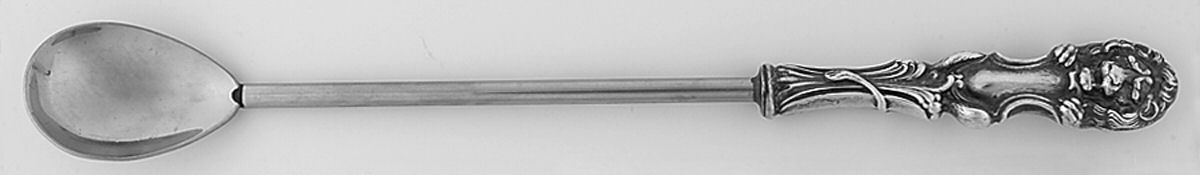 Lion (Sterling, New) Hollow Handle Bar Spoon with Stainless Bowl by Frank Smith-1