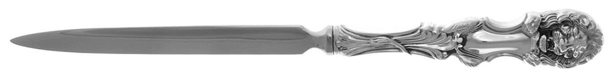 Lion (Sterling, New) Letter Opener with Stainless Blade by Frank Smith-1