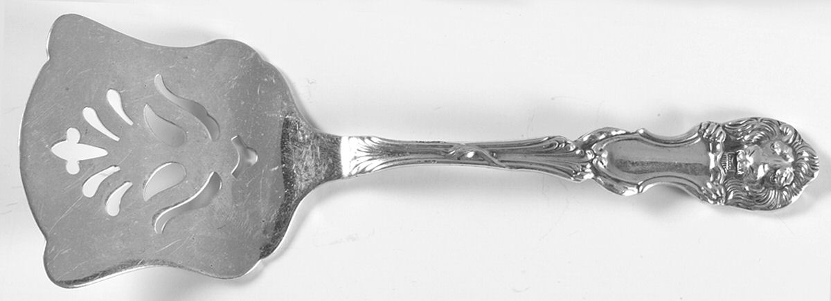Lion (Sterling, New) Solid Flat Sardine Server by Frank Smith-1