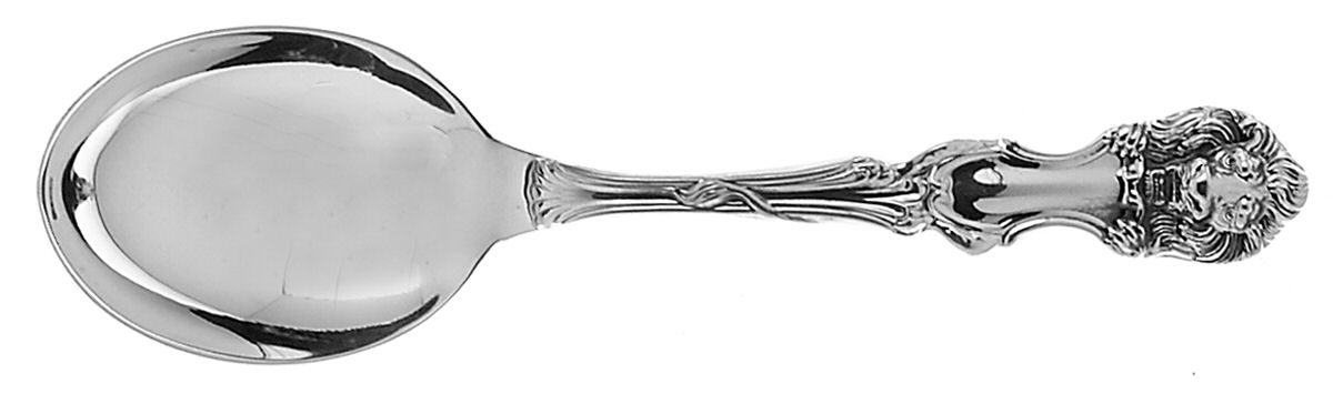 Lion (Sterling, New) Straight Handle Baby Spoon by Frank Smith-1