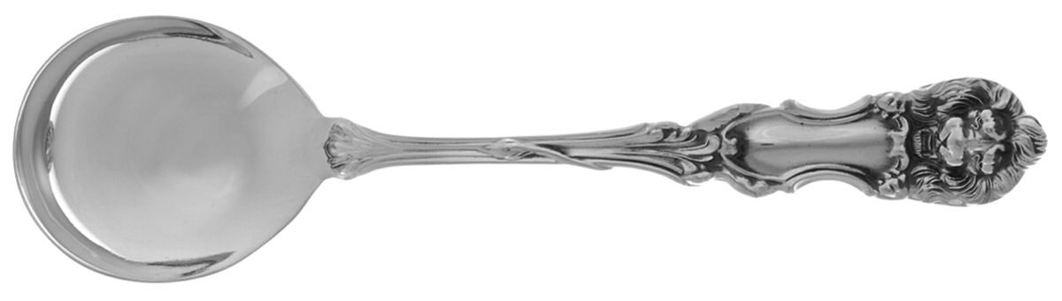 Lion (Sterling, New) Round Bowl Soup Spoon (Cream Soup) by Frank Smith-1