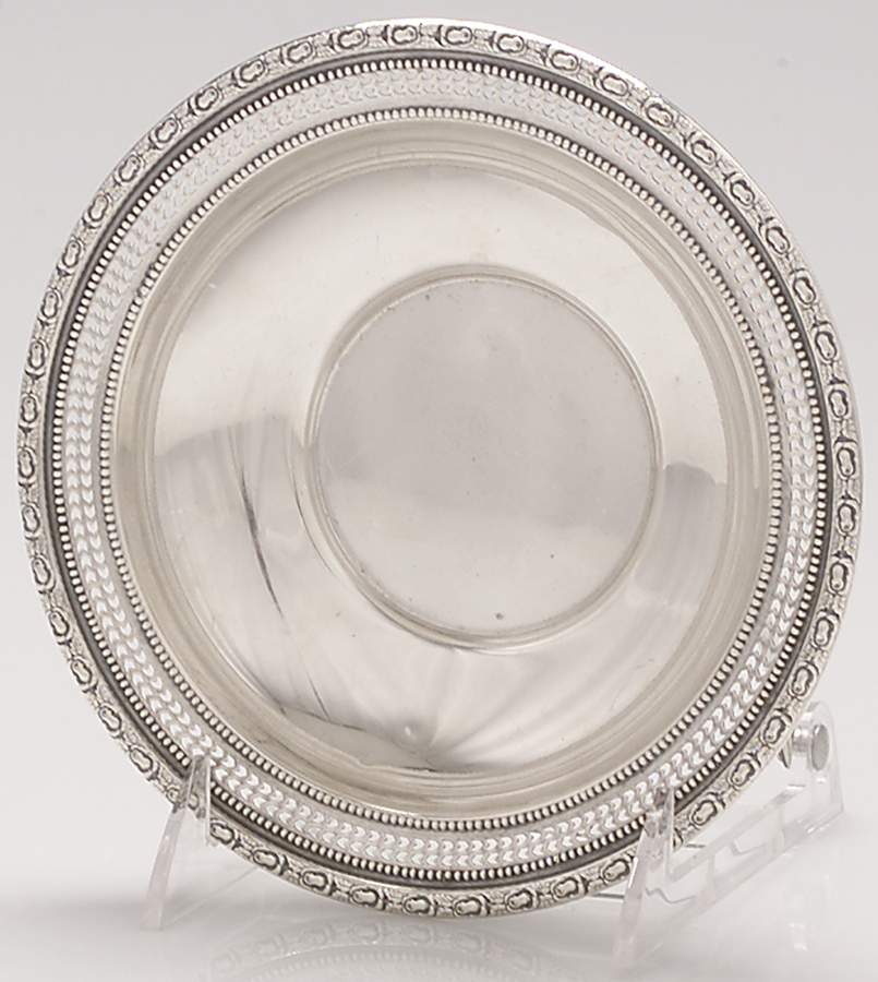 Talisman Rose (Sterling, 1948, Plain, Hollowwaree) 6" Bon Bon Bowl by Frank Whiting-1