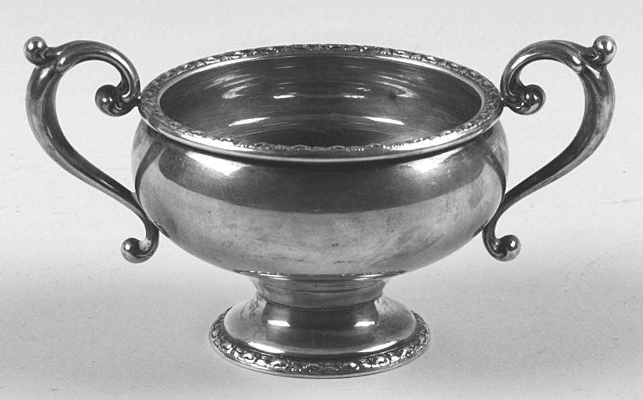 Talisman Rose (Sterling, 1948, Plain, Hollowwaree) Mini Open Sugar Bowl by Frank Whiting-1