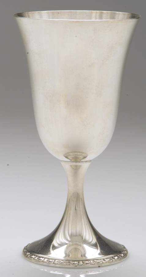 Talisman Rose (Sterling, 1948, Plain, Hollowwaree) Water Goblet by Frank Whiting-1