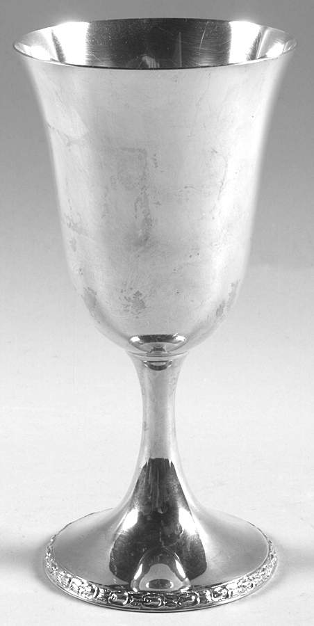 Talisman Rose (Sterling, 1948, Plain, Hollowwaree) Water Goblet by Frank Whiting-1