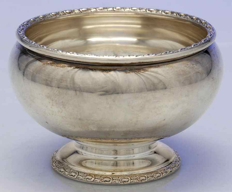 Talisman Rose (Sterling, 1948, Plain, Hollowwaree) Demi Waste Bowl by Frank Whiting-1