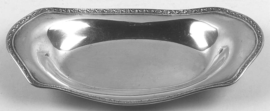 Talisman Rose (Sterling, 1948, Plain, Hollowwaree) 11" Bread Tray by Frank Whiting-1