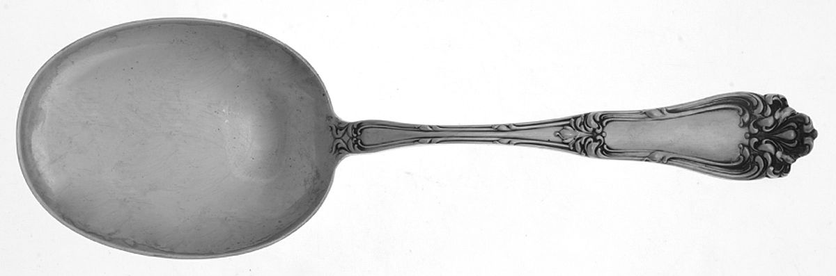 Champlain (Sterling, 1915) Small Solid Berry/Casserole Spoon by Frank Whiting-1