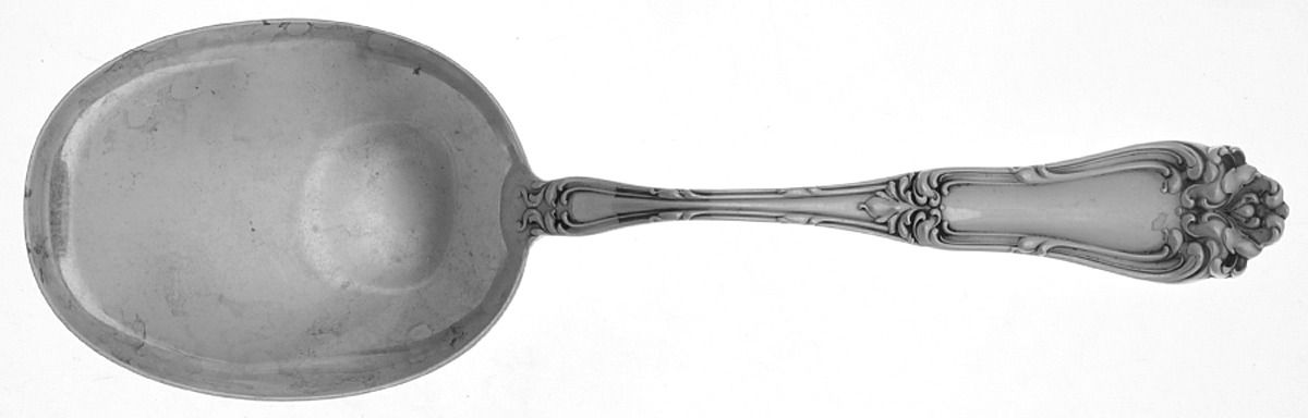 Champlain (Sterling, 1915) Solid Salad Serving Spoon by Frank Whiting-1
