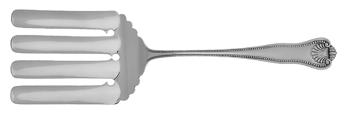 Newport Shell (Sterling, 1910) Large Solid Asparagus Serving Fork by Frank Smith-1