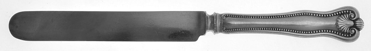 Newport Shell (Sterling, 1910) Blunt Hollow Knife with Bolster by Frank Smith-1