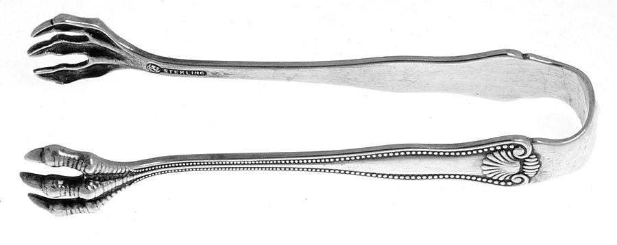 Newport Shell (Sterling, 1910) Small Sugar Tongs by Frank Smith-1