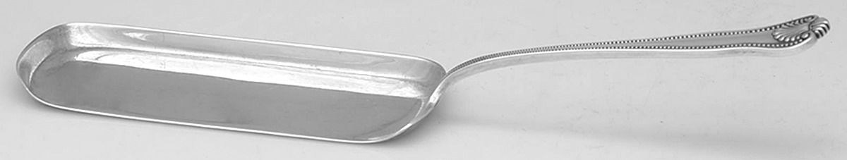 Newport Shell (Sterling, 1910) Large Flat Handle Crumb Knife/Crumber by Frank Smith-1