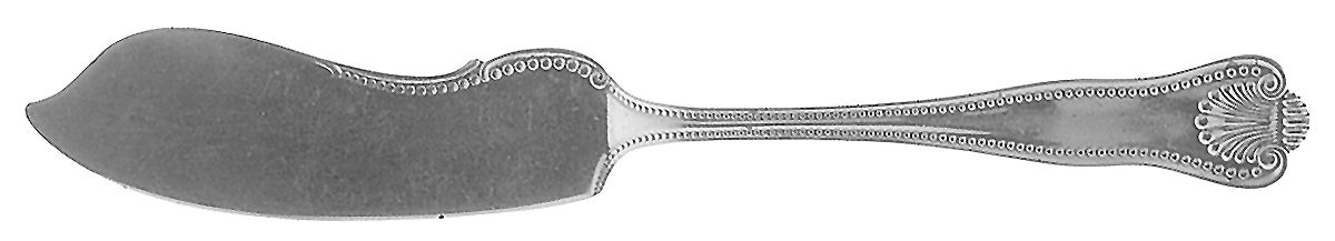 Newport Shell (Sterling, 1910) Flat Handle Master Butter Knife by Frank Smith-1