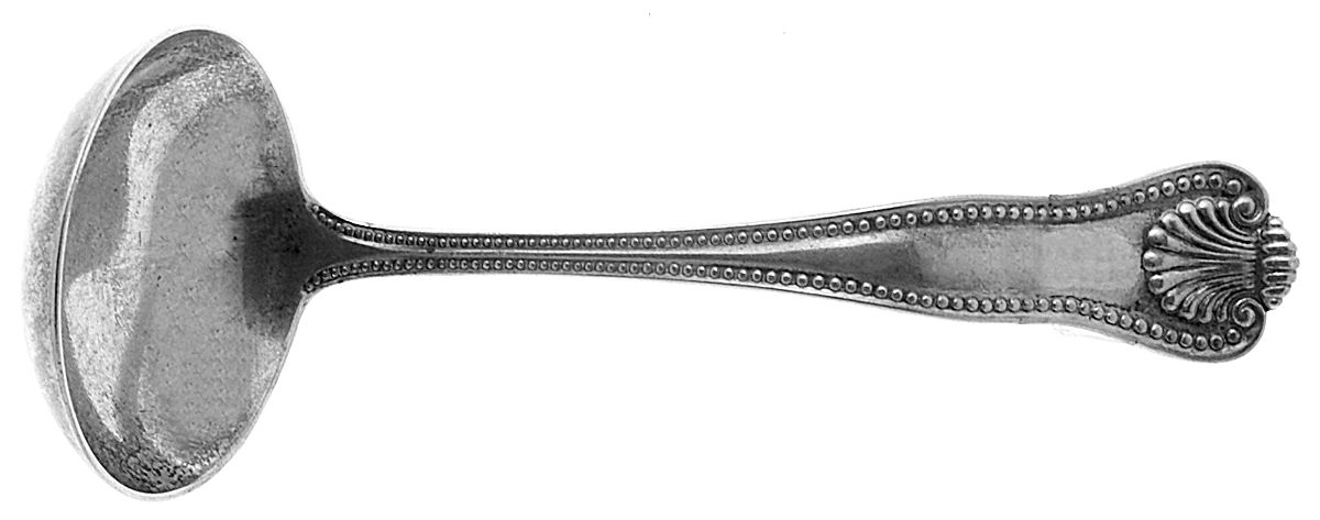Newport Shell (Sterling, 1910) Solid Piece Cream Ladle by Frank Smith-1