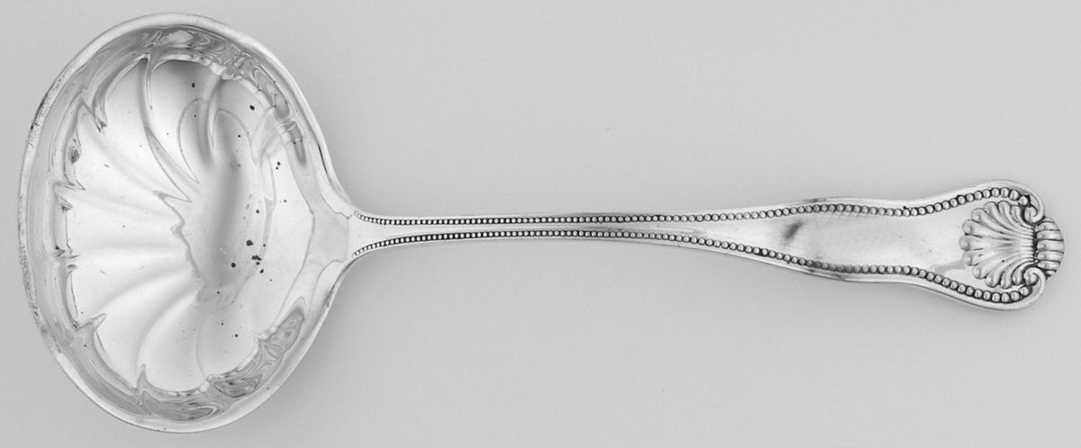 Newport Shell (Sterling, 1910) Solid Gravy Ladle by Frank Smith-1