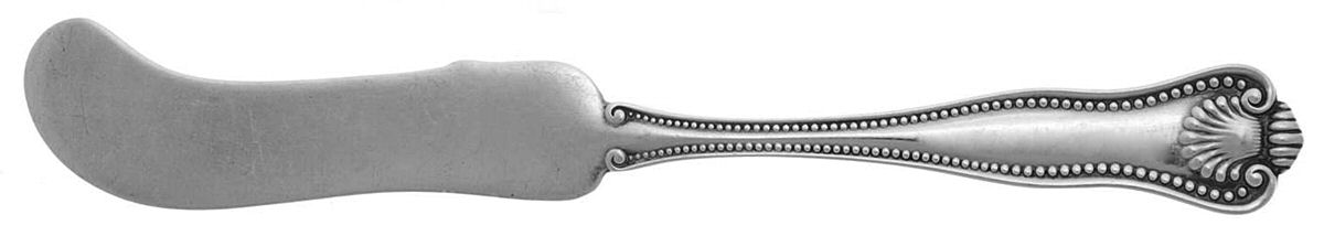 Newport Shell (Sterling, 1910) Flat Handle Butter Spreader by Frank Smith-1