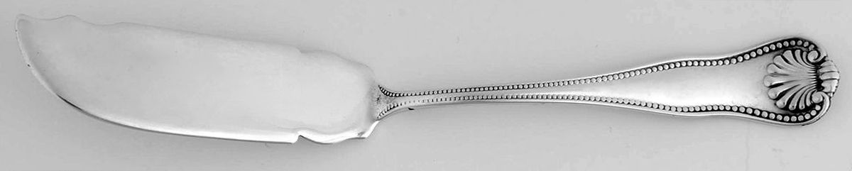 Newport Shell (Sterling, 1910) Flat Handle Master Butter Knife by Frank Smith-1