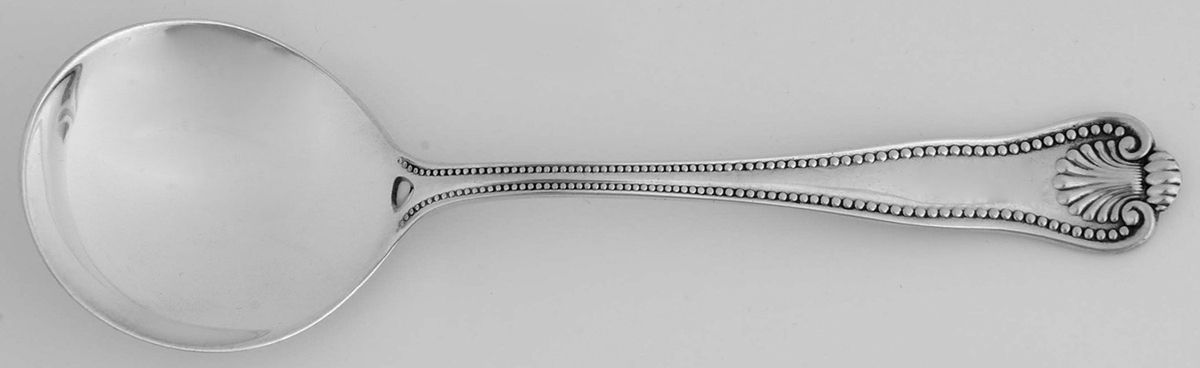 Newport Shell (Sterling, 1910) Round Bowl Soup Spoon (Bouillon) by Frank Smith-1
