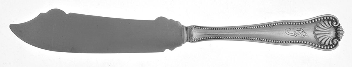 Newport Shell (Sterling, 1910) Individual Solid Fish Knife by Frank Smith-1