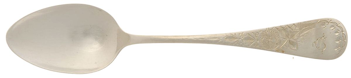 Lily-Engraved (Sterling, 1885) Teaspoon by Frank Whiting-1