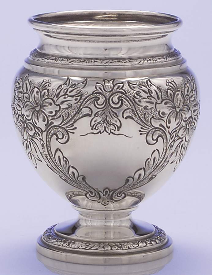 Lily-Floral (Sterling, Hollowware, Floral Border) Waste Bowl by Frank Whiting-1
