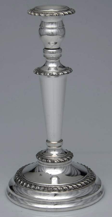 Silverplate Hollowware 11" Candlestick by Forbes-1