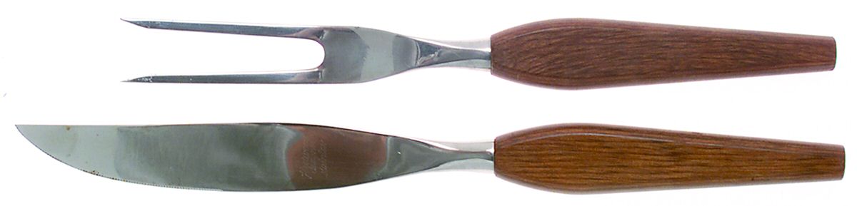 FLT1 (STAINLESS) Small Stainless Blade 2-Piece Steak Carving Set by Fleetwood Stainless-1