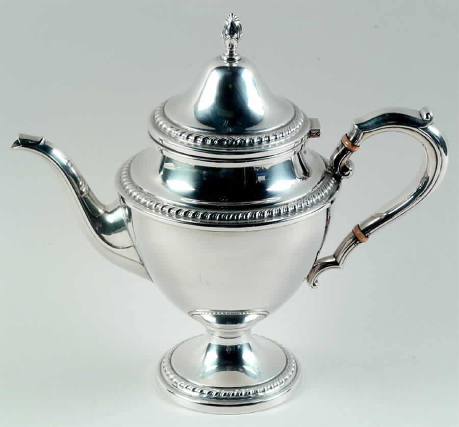 Troubadour (Sterling, Hollowware) Teapot by Frank Whiting-1