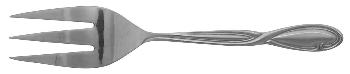 Trieste (Stainless) Medium Solid Cold Meat Serving Fork by Farberware-1