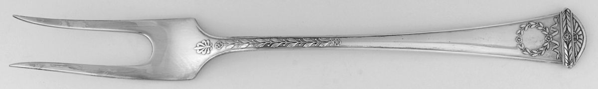 Imperial Court (Sterling) Large 2-Tine Cold Meat Serving Fork by Faberge-1