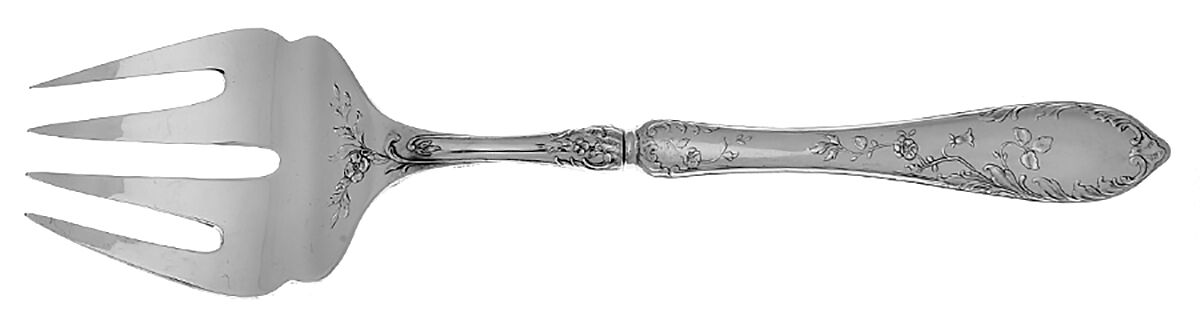 Grand Duchess (Sterling) Large Solid Fish Serving Fork by Faberge-1