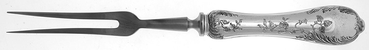 Grand Duchess (Sterling) Large Stainless-Prong Roast Carving Fork by Faberge-1