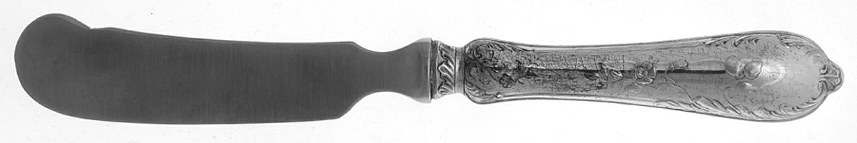 Grand Duchess (Sterling) Butter Spreader Hollow Hdl-Paddle/Stainless Blade by Faberge-1