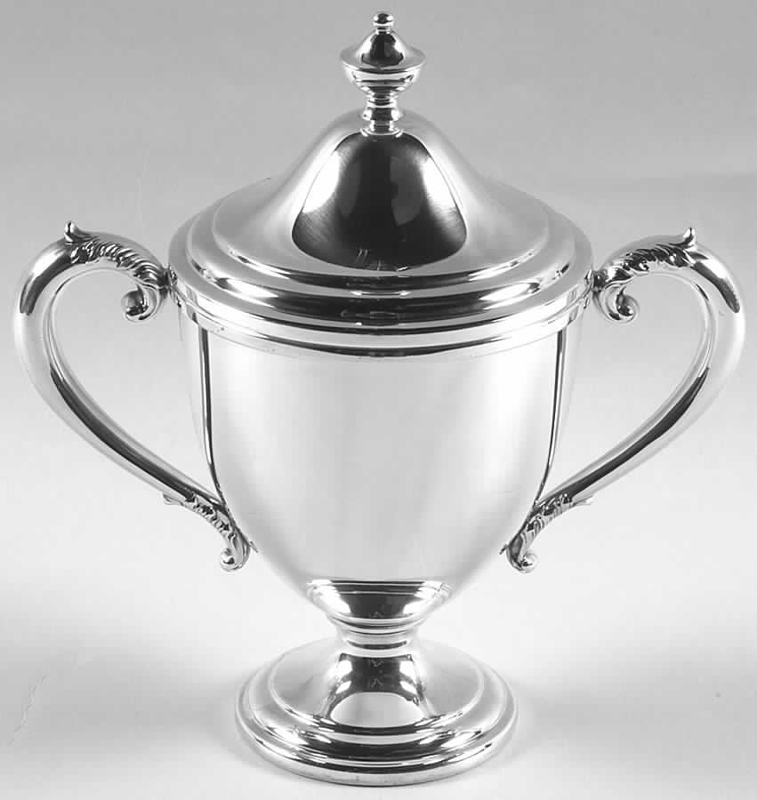 719 (Sterling, Hollowware) Sugar Bowl & Lid by Frank Whiting-1