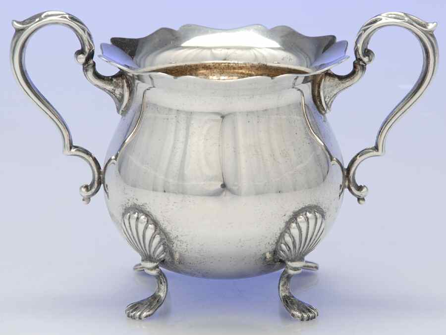 Jack Shepard II (Sterling, Hollowware) Open Sugar Bowl by Fisher Silversmiths-1