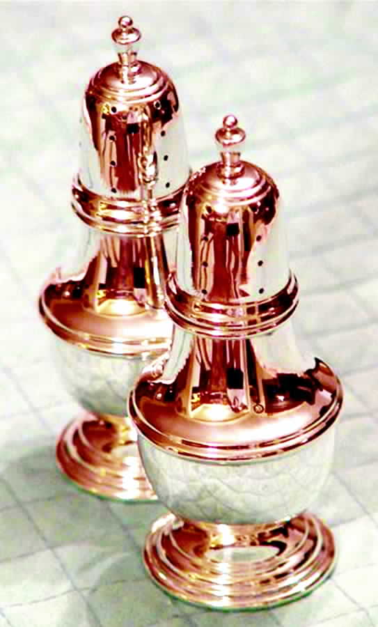 825 (Sterling, Hollowware) Salt and Pepper Set by Frank Whiting-1