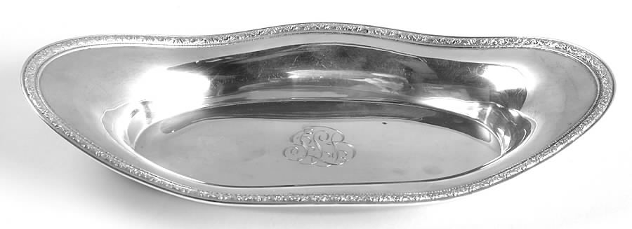 1204 (Sterling, Hollowware) Sterling Bread Tray by Frank Whiting-1