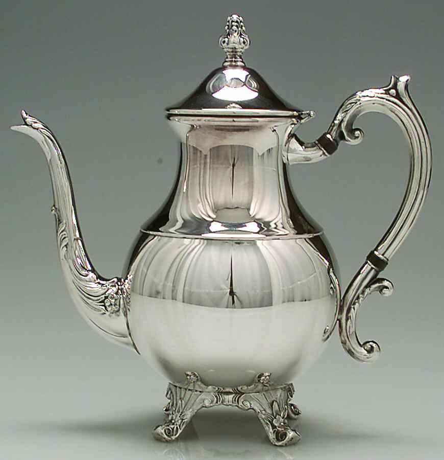 2391 (Silverplate, Hollowware) Silverplate Coffee Pot by F B Rogers-1