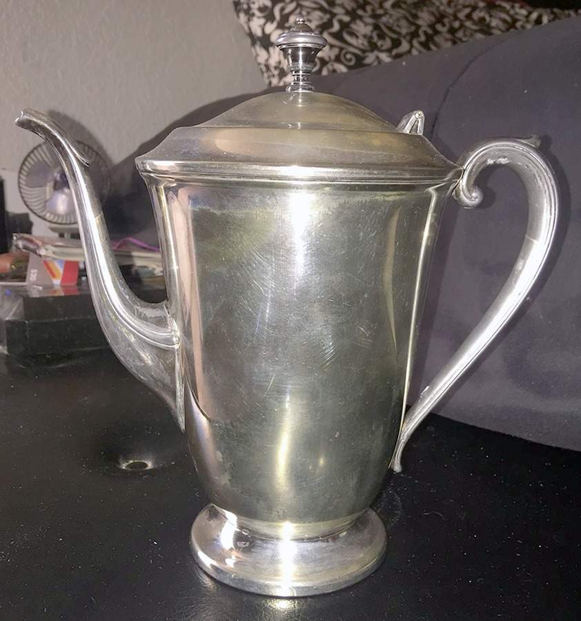 Washington (Silverplate, Hollowware) Silverplate Coffee Pot by Forbes-1