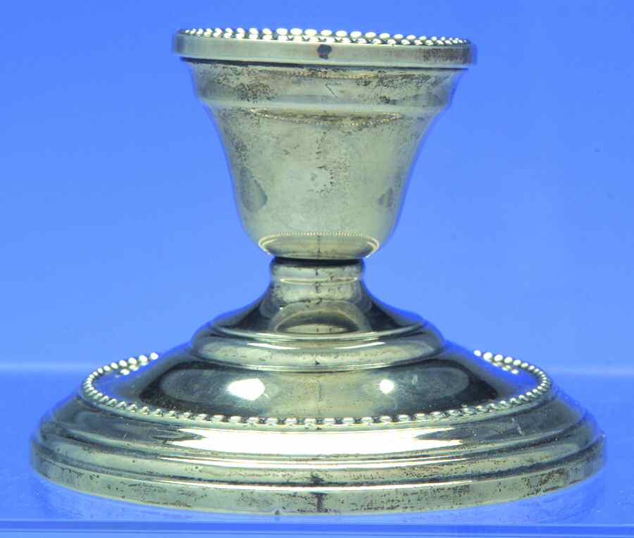 FTG1 (Sterling, Hollowware) Console Candleholder by Farmington Sterling-1