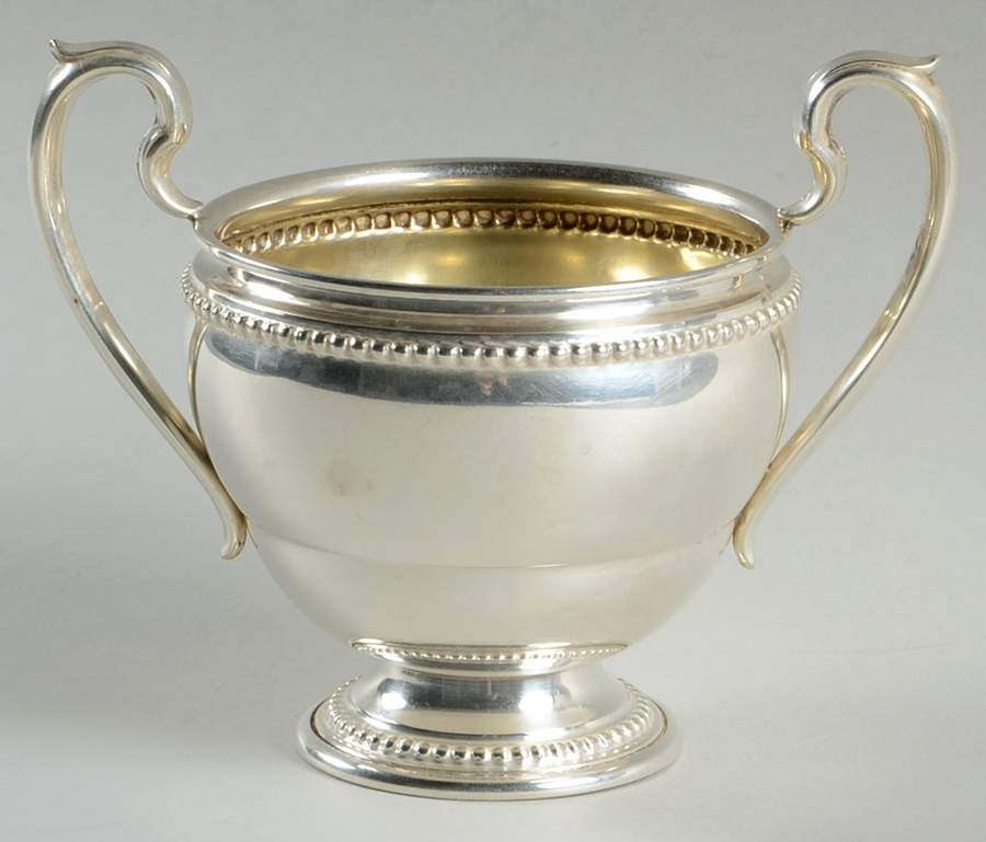 FTG1 (Sterling, Hollowware) Mini Open Sugar Bowl by Farmington Sterling-1