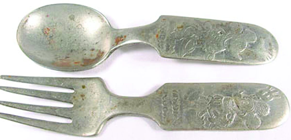 FAP6 (Silverplate) 2 Pc Baby Set (BF, BS) by Fairfield Plate-1